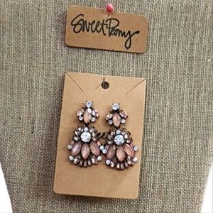 Glamorous Rhinestone Drop Earrings